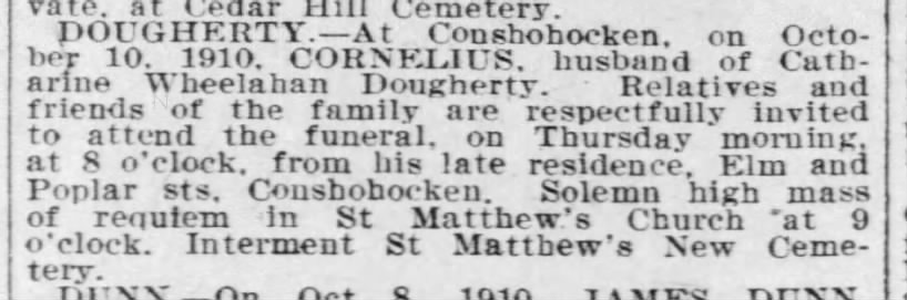 Obituary: Cornelius Dougherty