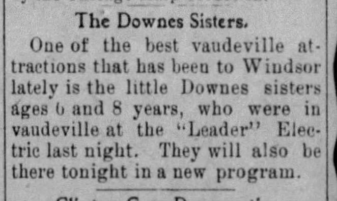 Downes Sisters In Windsor Missouri 1910