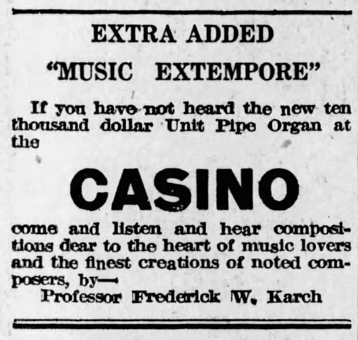 15 Sep 1918 - music extempore