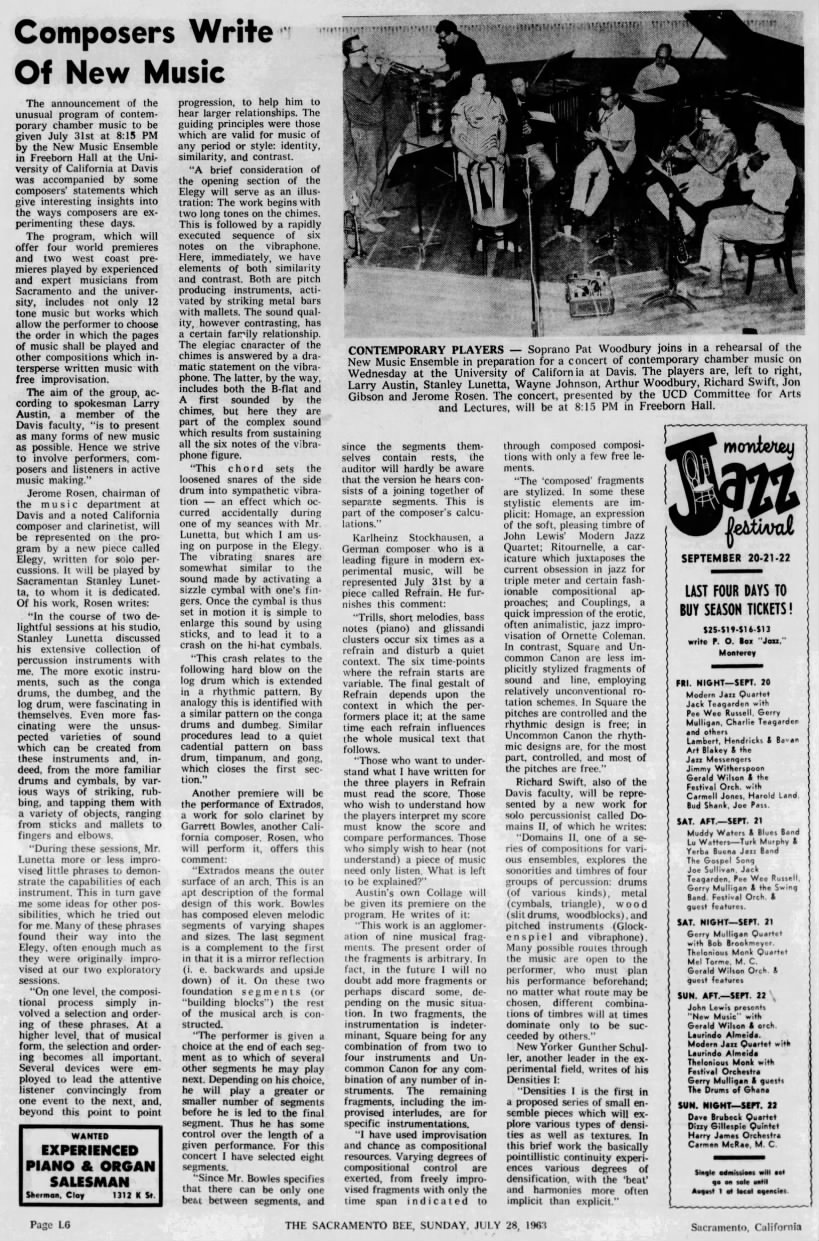 NME - long article + picture (7/31/63 concert)