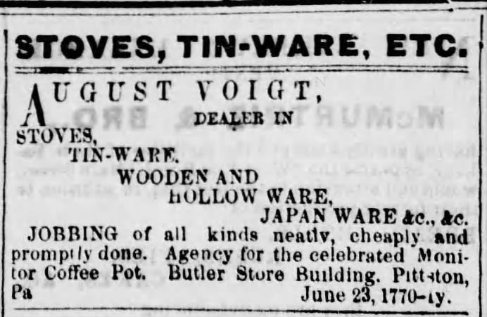 Pittston Gazette, 11 JUL 1872, p. 1