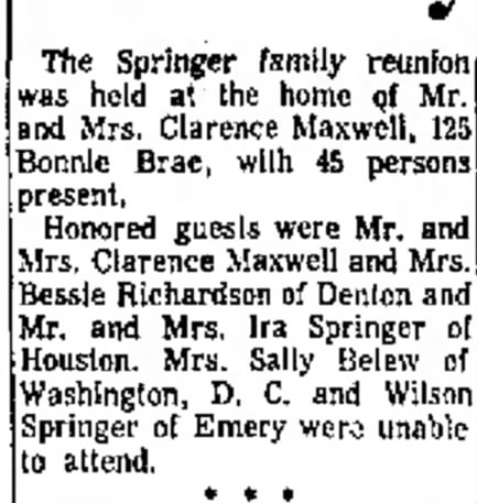 1964 Springer Family Reunion