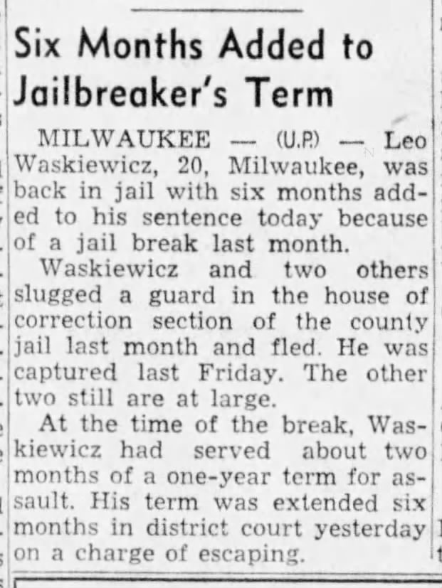 Leo Waskiewicz has 6 months added to sentence