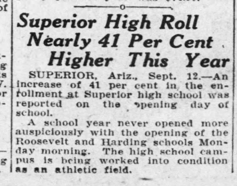Harding & Roosevelt schools open 1925