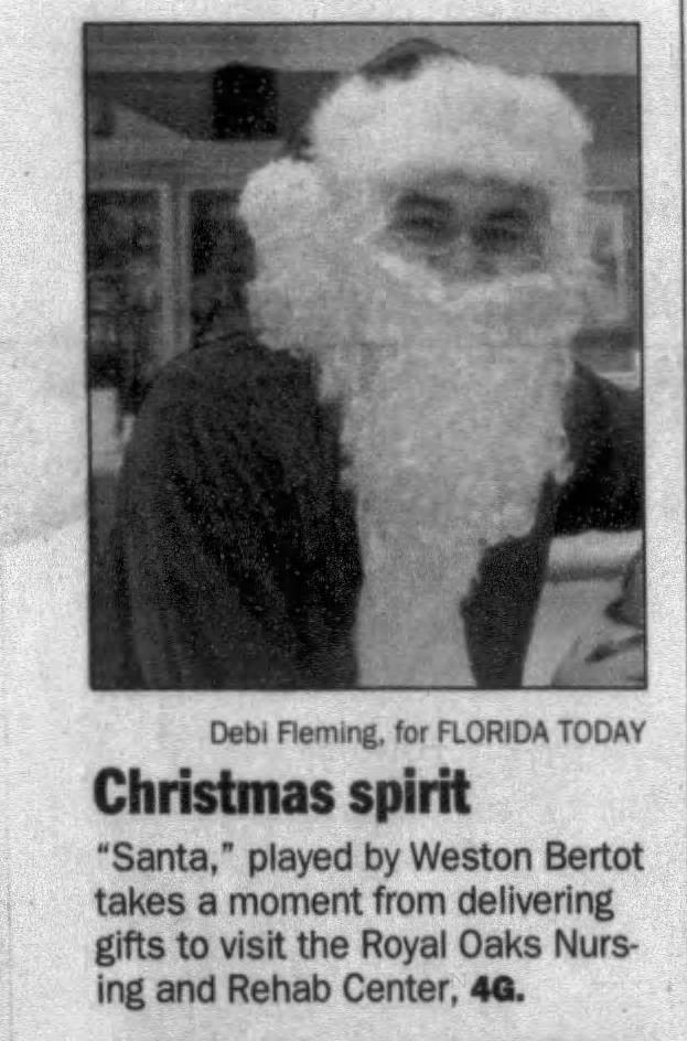 Weston Bertot as Santa 2006