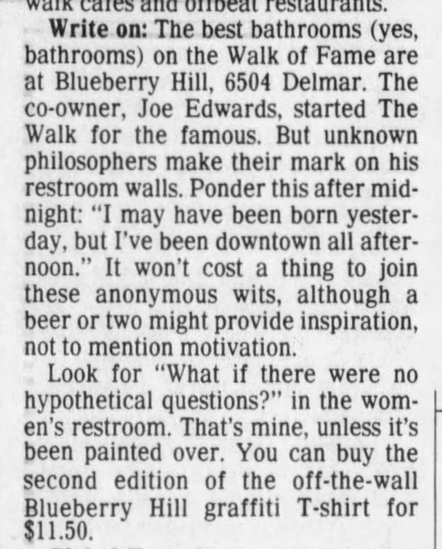 "What if there were no hypothetical questions?" (1991).