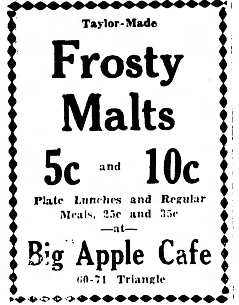 Big Apple Cafe in Neosho, MO (1940).