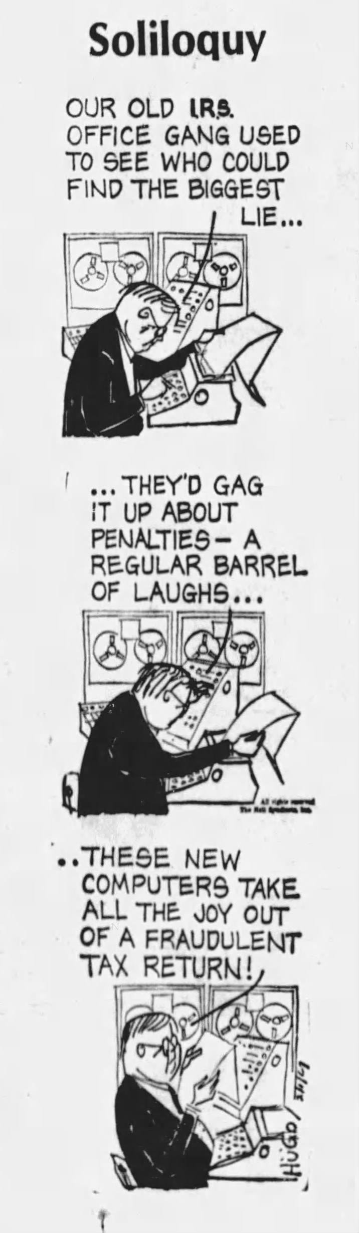 "A regular barrel of laughs" (1967).