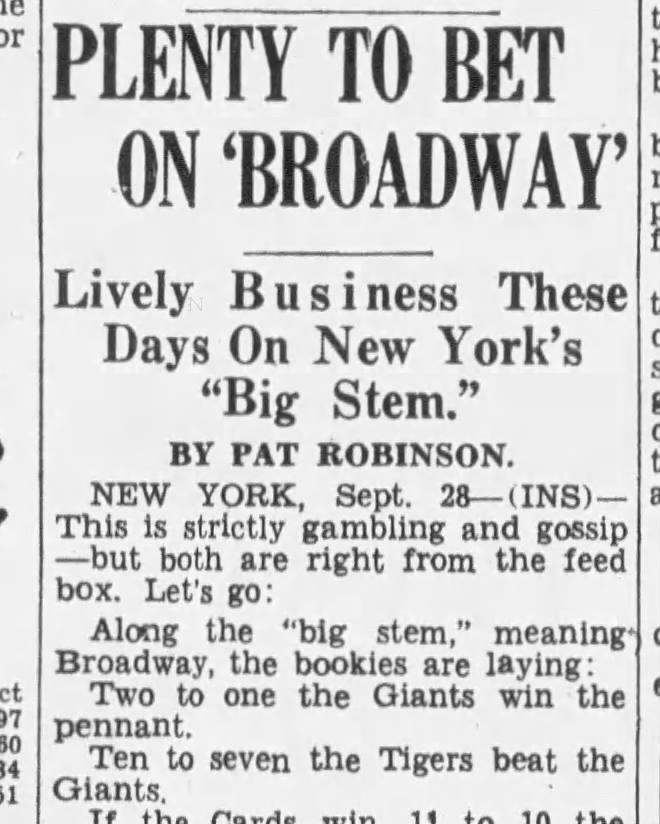 Big Stem=Broadway (1934).