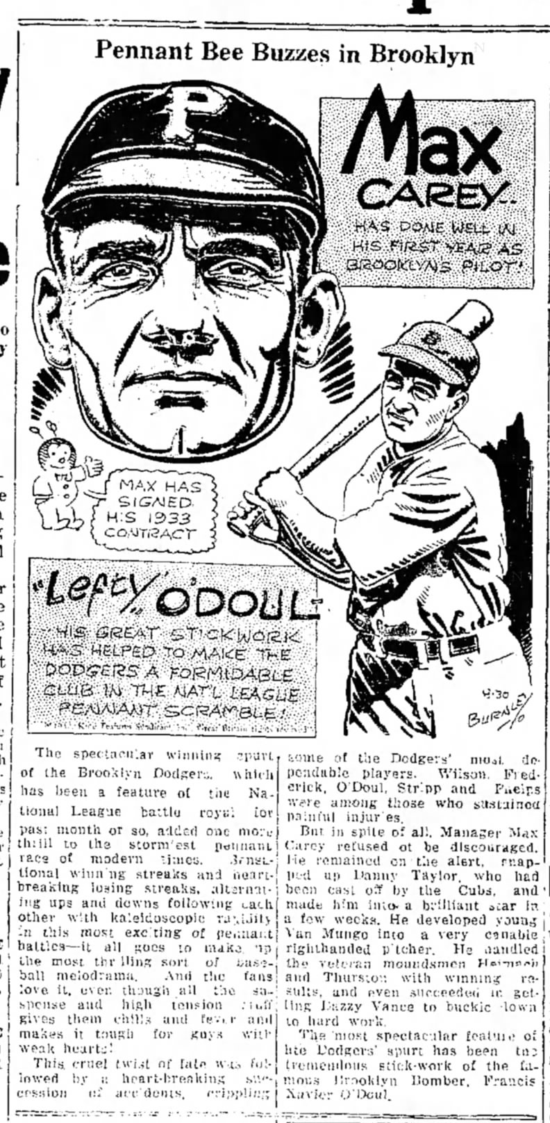 Brooklyn Bombers = Brooklyn Dodgers (1932).