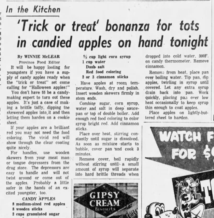 "Halloween apples!" (1956).