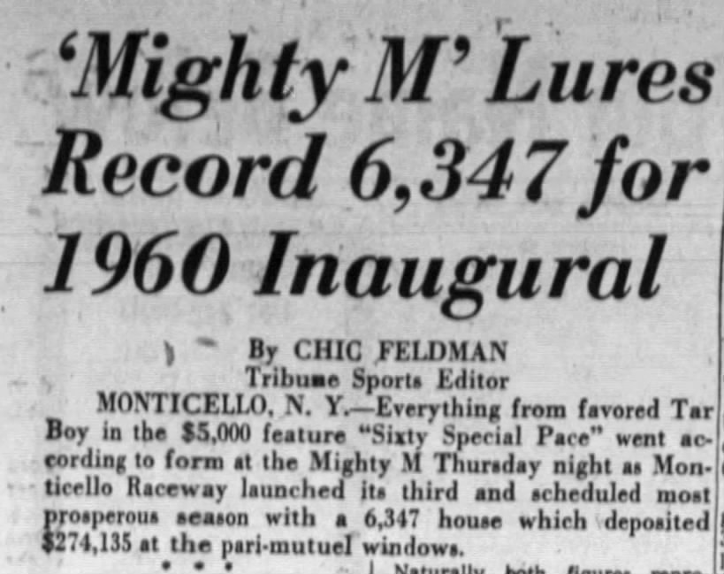 Mighty M--Monticello Raceway (1960).