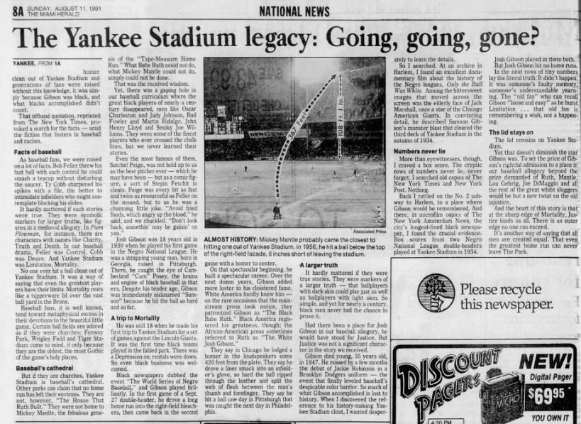 Baseball's cathedral = Yankee Stadium (1991).