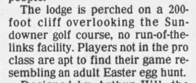 Golf=adult Easter egg hunt (1984).