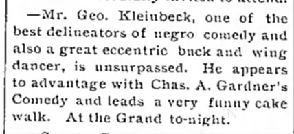 Kleinbeck,GeorgeTheaterWI 19Nov1898