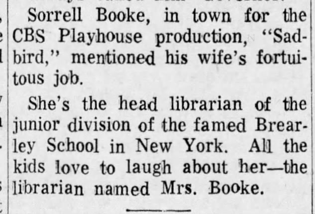 Sorrell Booke talks about his wife
