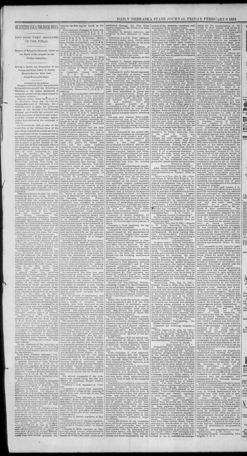 The Nebraska State Journal (Lincoln, Nebraska)06 Feb 1891, FriPage 11