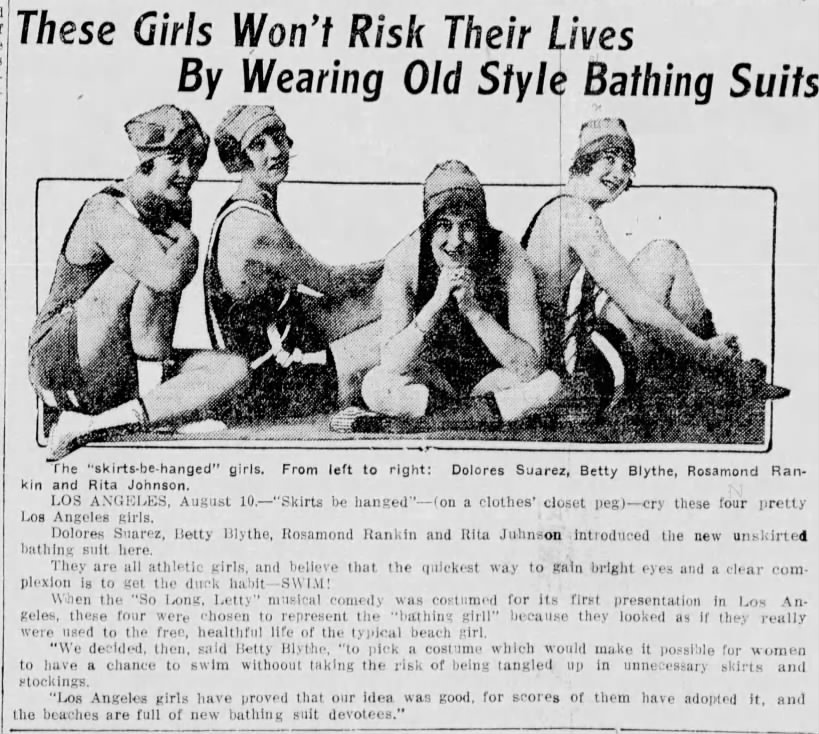 These Girls Won't Risk Their Lives By Wearing Old Style Bathing Suits