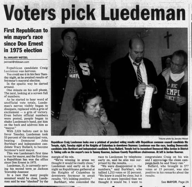 Voters pick Luedeman