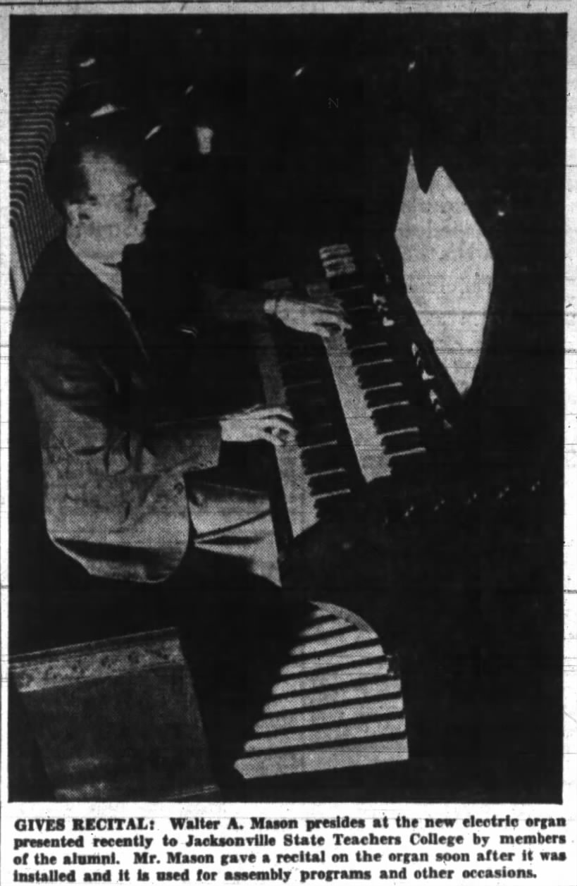 Grandfather Mason at the Organ - 1945