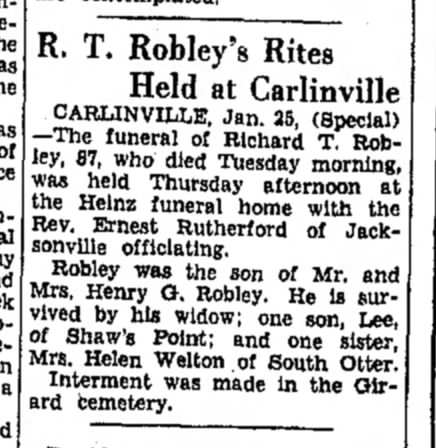 Richard T. Robley-obit-p.9-Alton Evening Telegraph-25 Jan 1935