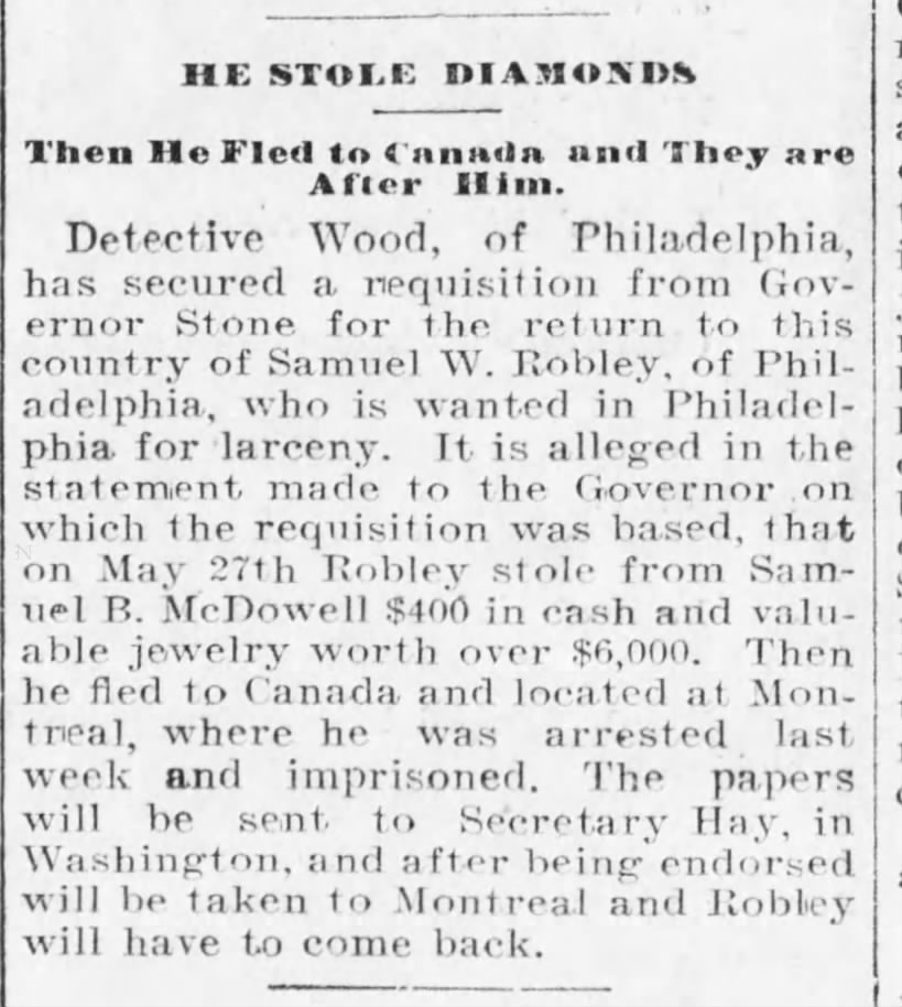 Samuel Allen--Harrisburg Telegraph--p.1-13 June 1901