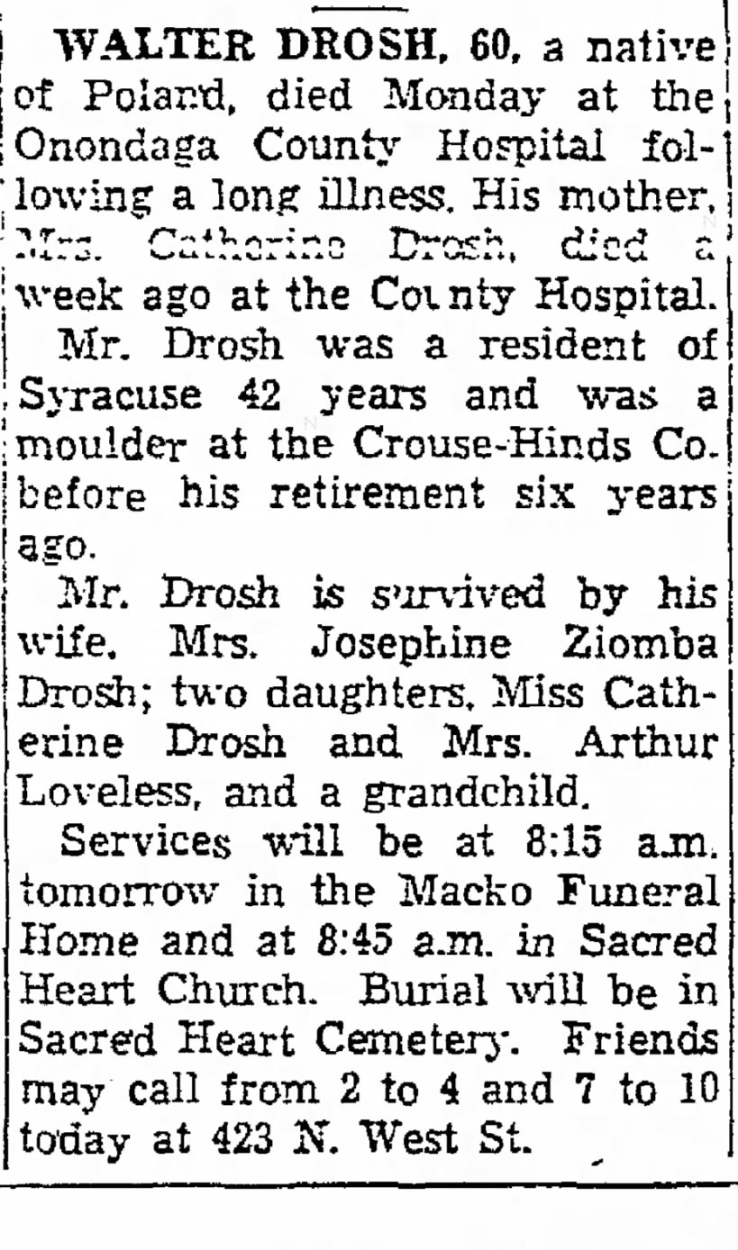 From the 25 APR 1956 Syracuse Post Standard