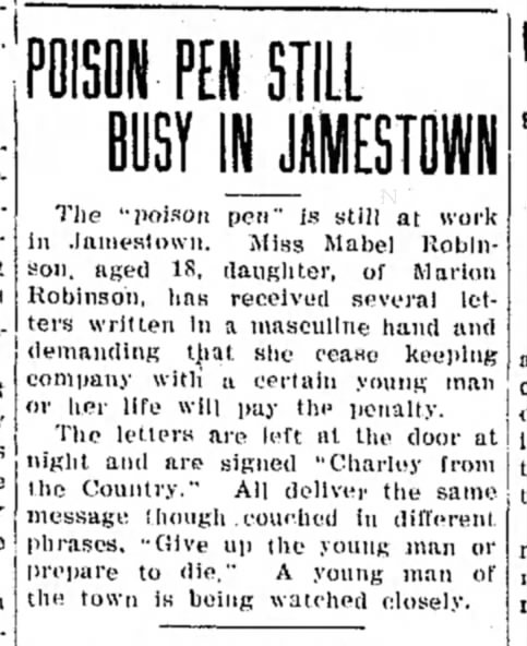 Mabel Robinson being harassed