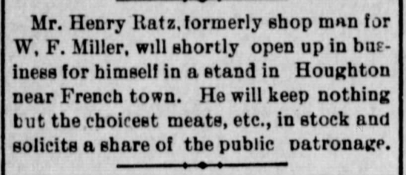 Mr. Henry Ratz 1898