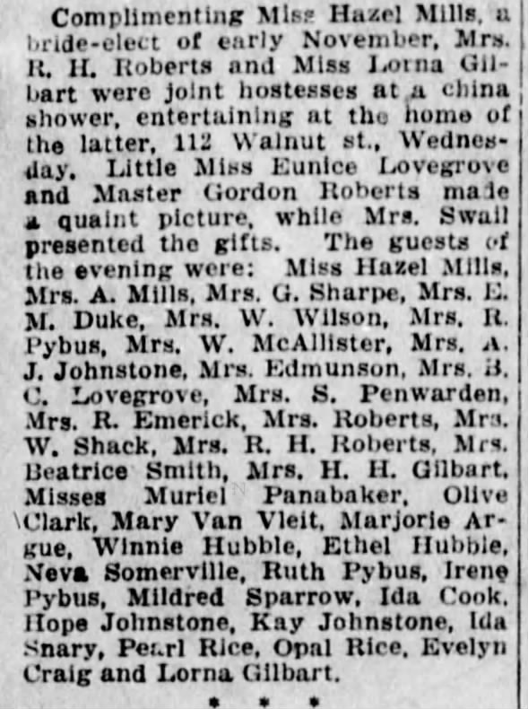 Winnipeg Tribune, 29 Oct 1927, Page 8, Society.