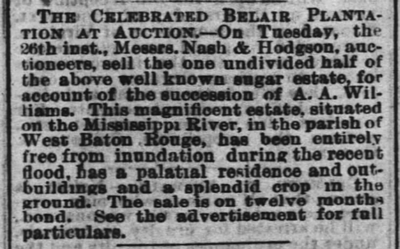 Belair for sale 1874