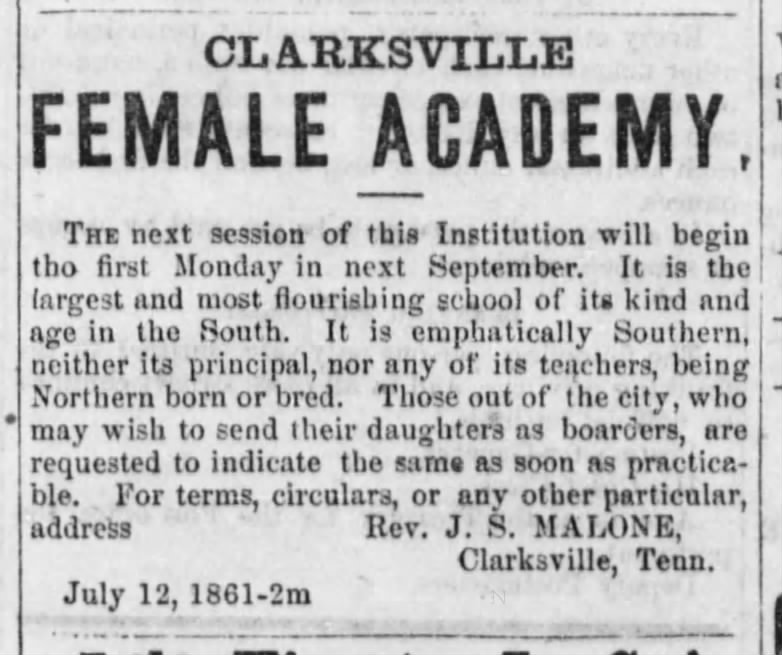Clarksville Female Academy