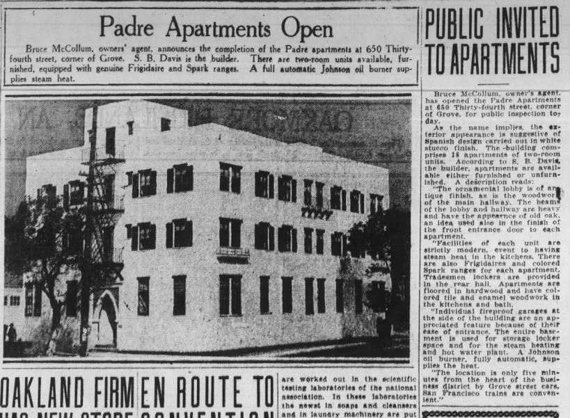 Padre Apartments -- 650 - 34th St.