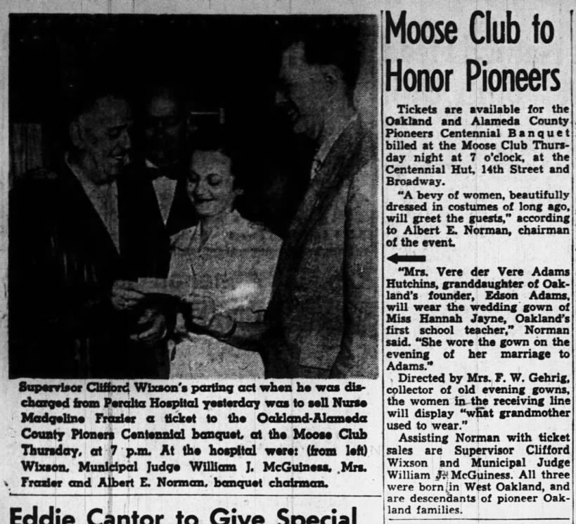 Moose Club to Honor Pioneers