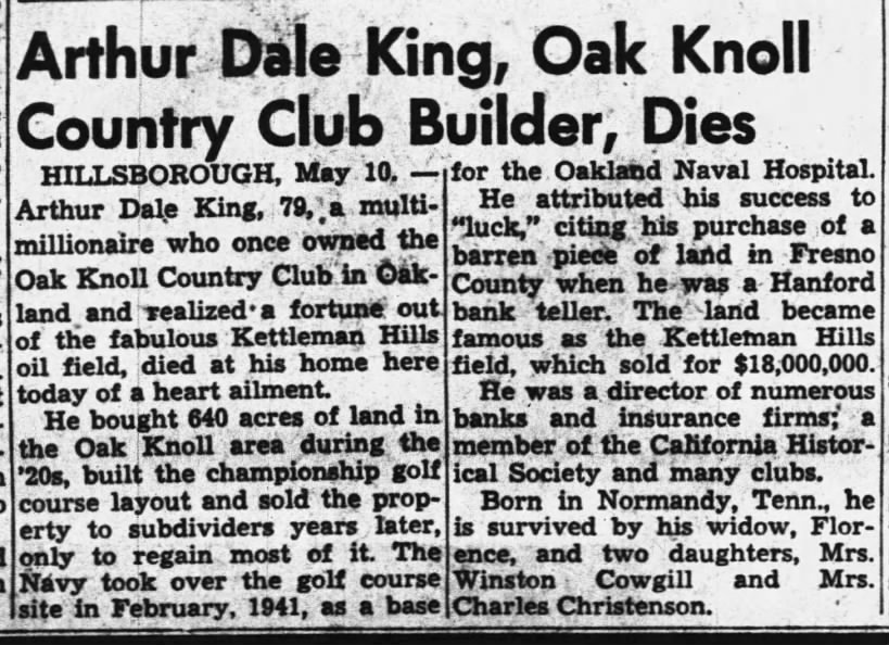 Obituary for Arthur Dale King (Aged 79)