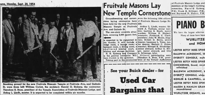 groundbreaking for new Fruitvale Masonic Temple