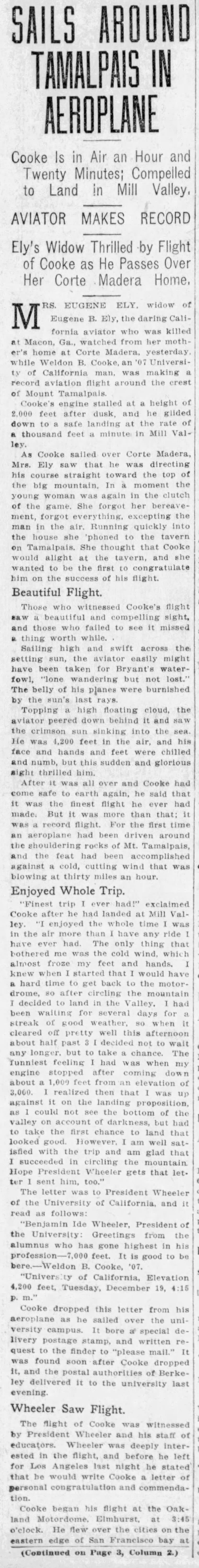 Weldon Cooke flies over Mt. Tamalpais (p1)