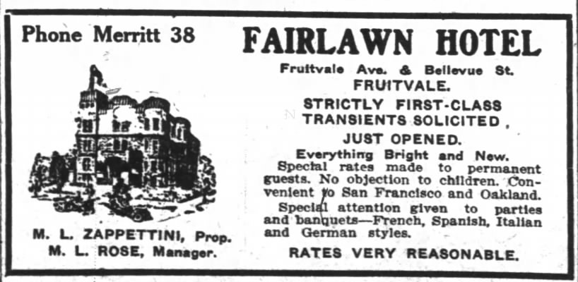 Fairlawn Hotel -- just opened