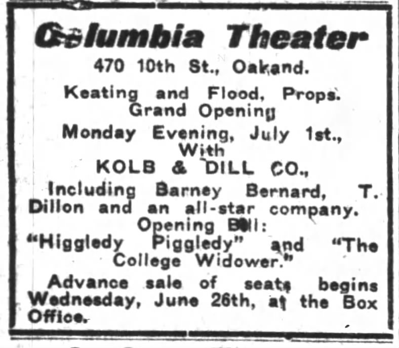 Columbia Theater -- Keating and Flood