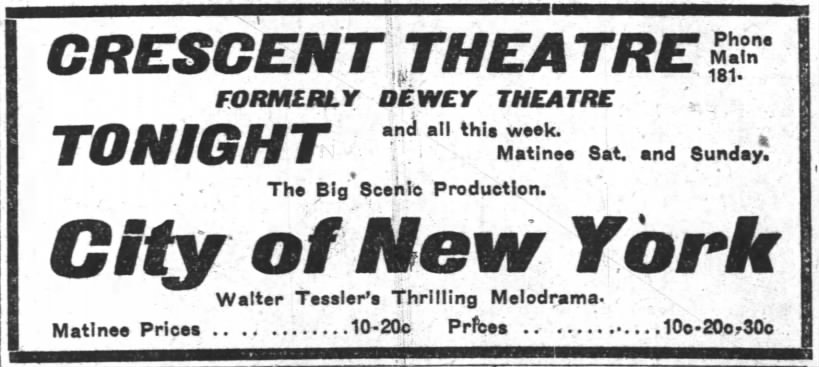 Crescent Theatre - formerly Dewey