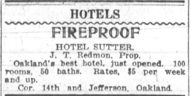 Hotel Sutter - just opened