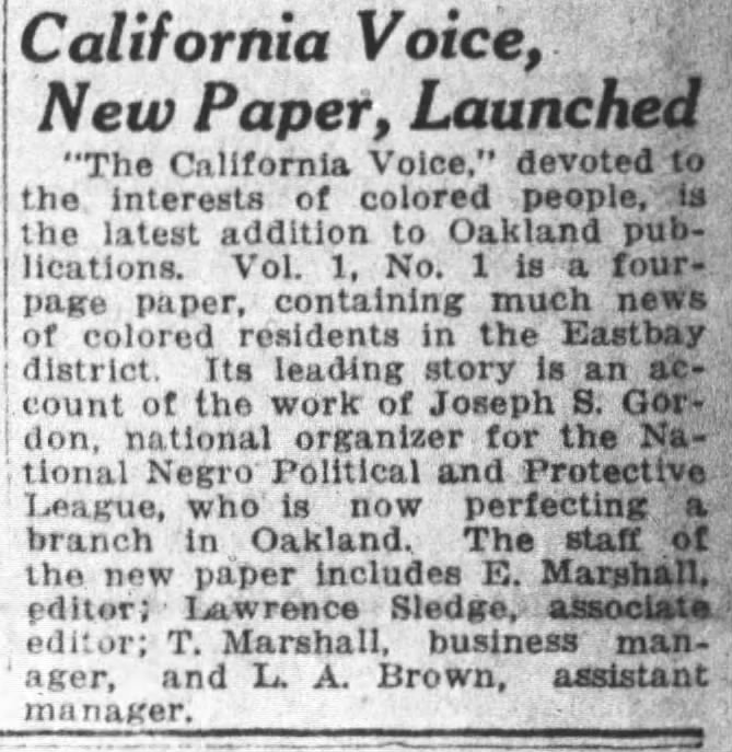 California Voice launched