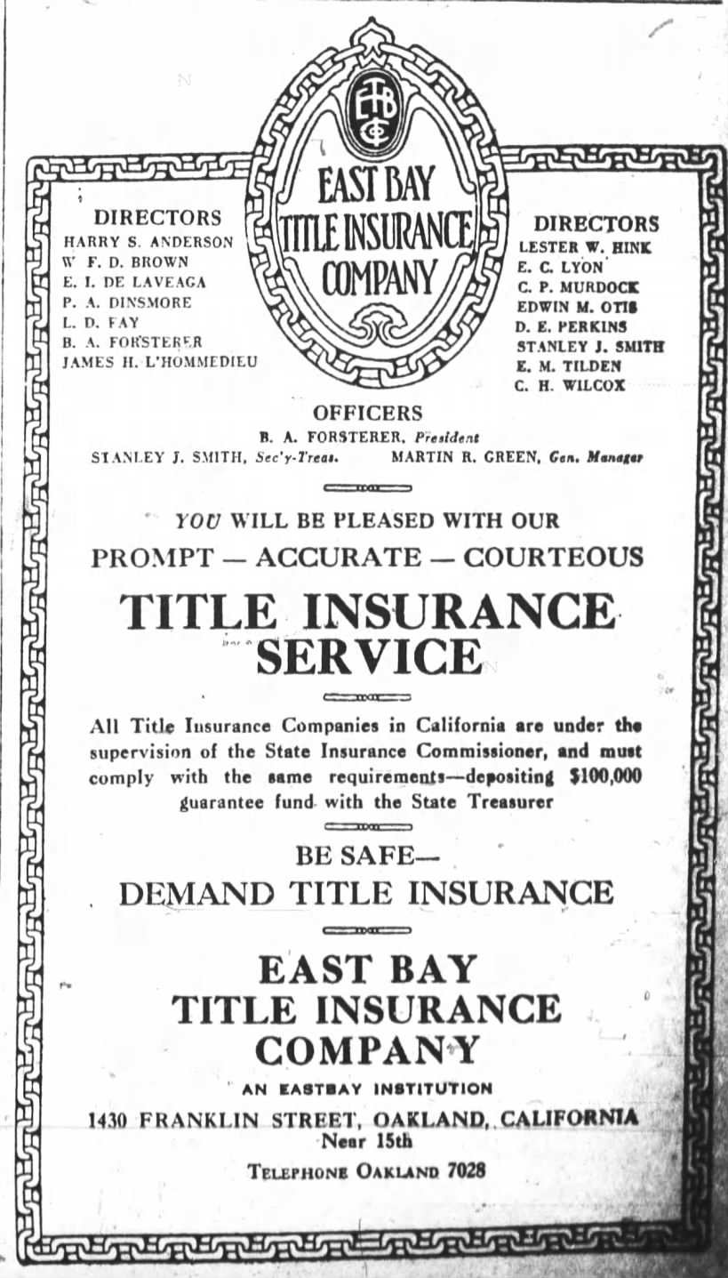 East Bay Title Insurance Company - P.A. Dinsmore