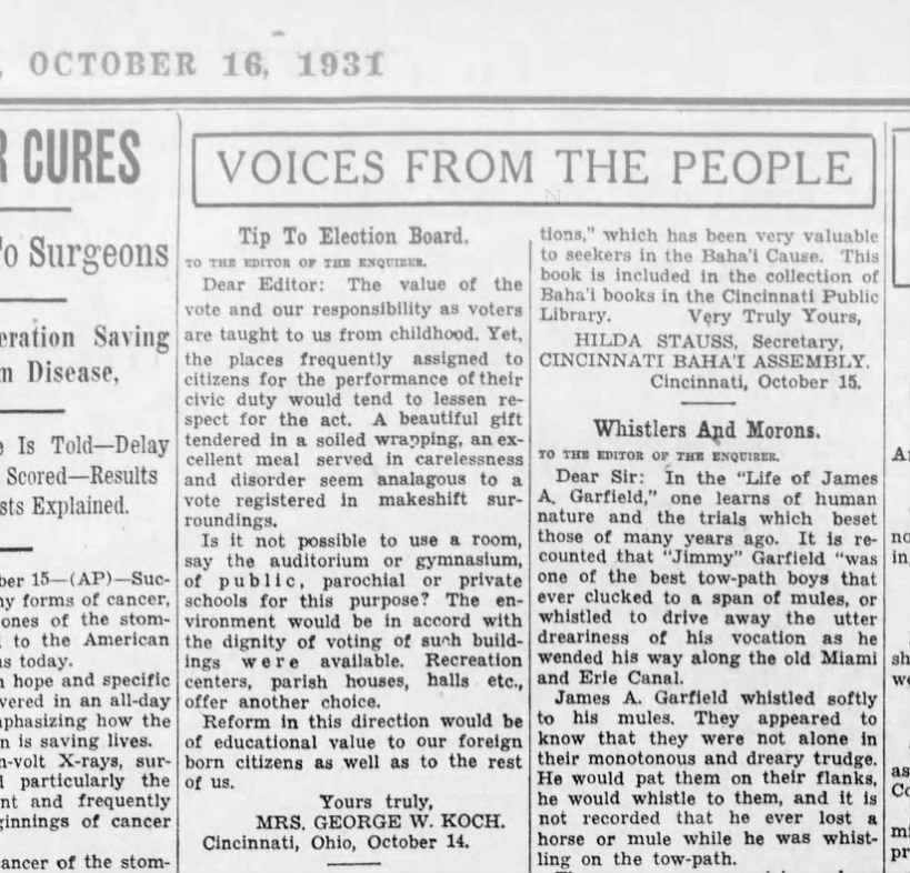1931-10-16 Koch, Mrs Geo on voting
