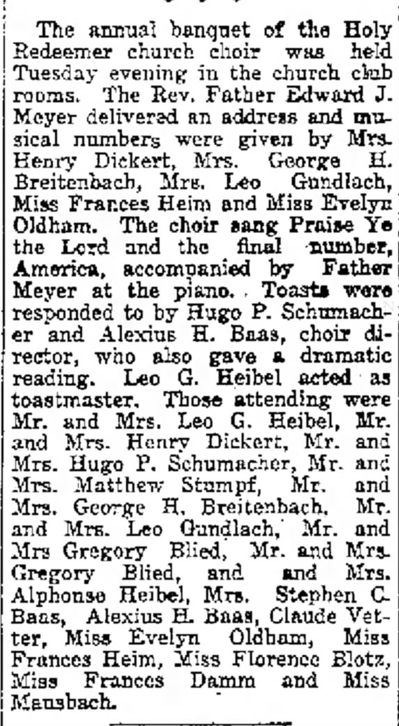 The Capital Times
Madison, WI
Friday, February 21, 1919
Leo G Heibel & Alphonse Heibel