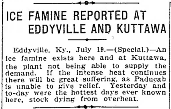 Ice Famine of 1913