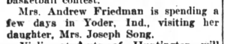 Friedman visit 21 jan 1926