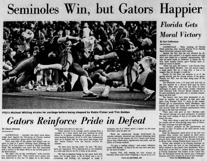 Seminoles win, but Gators happier