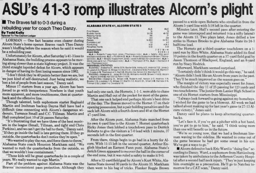 ASU's 41–3 romp illustrates Alcorn's plight