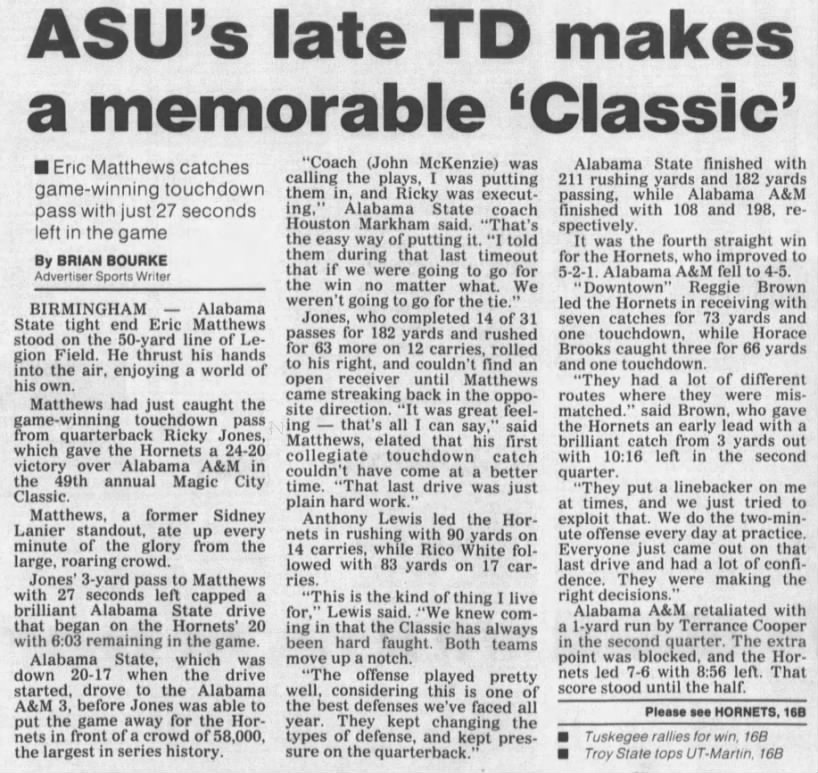 ASU's late TD makes a memorable 'Classic'
